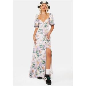 chinese dress ladies Los Angeles Apparel VVT8374 - Velvet Halter Maxi Dress - Dresses & Skirts